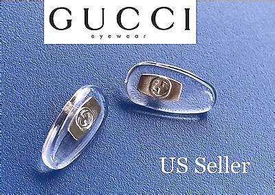 silver gucci replacement silicone nose pads|NEW Silver Gucci Replacement Silicone Oval Shaped Nose .